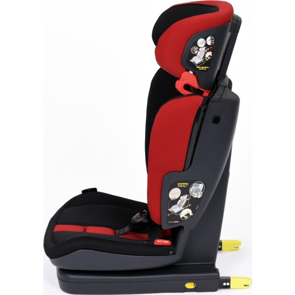 Фото - Автокрісло Peg-Perego Viaggio 1-2-3 Via Monza (чорне з червоним)
