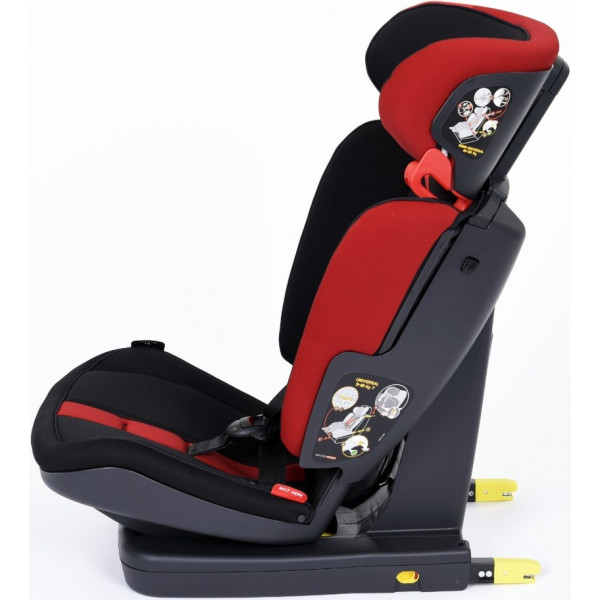 Фото - Автокрісло Peg-Perego Viaggio 1-2-3 Via Monza (чорне з червоним)