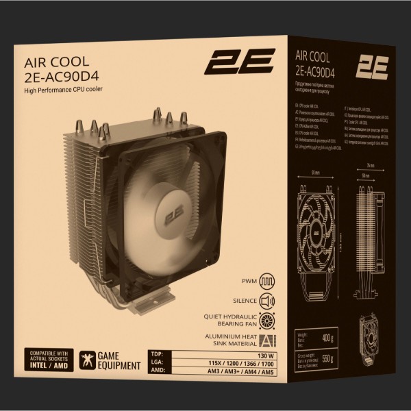 Фото - Процессорный кулер 2E 2E-AC90D4