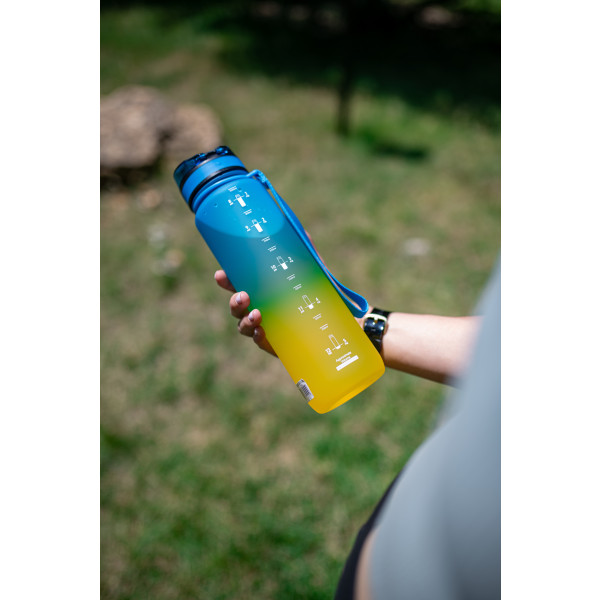 Фото - Пляшка для води UZspace 3026 Frosted 500 мл Жовто-блакитна