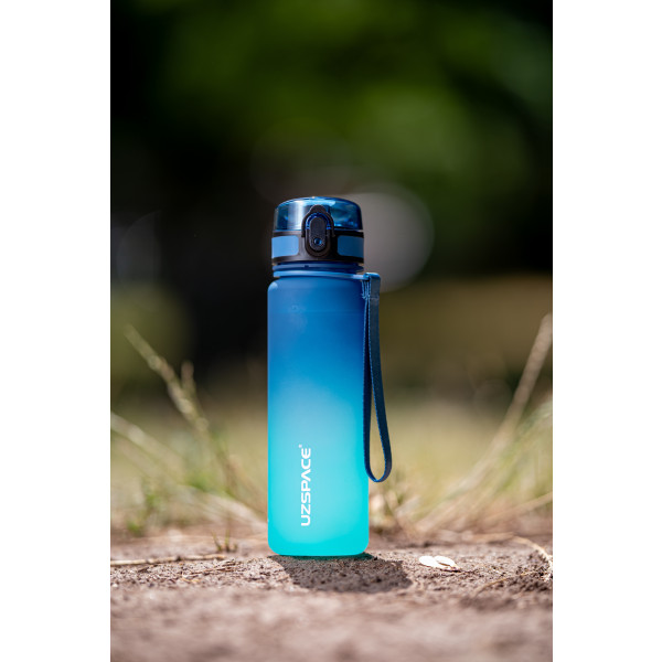 Фото - Пляшка для води UZspace 3026 Frosted 500 мл Блакитно-зелена