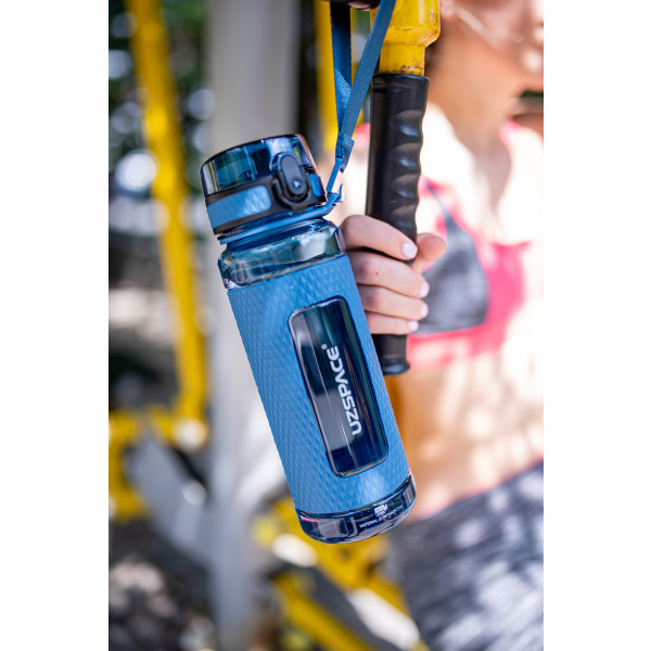 Фото - Пляшка для води UZspace 5044 Diamond 450 мл денім синя