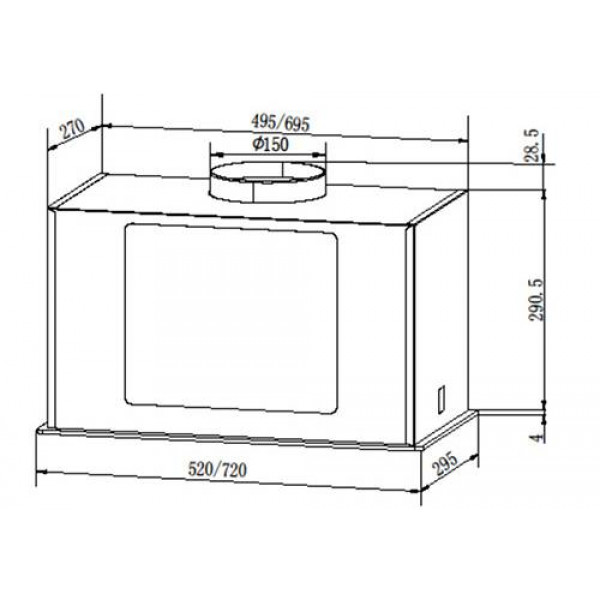 Фото - Вытяжка встраиваемая Grunhelm GVB 430 TB