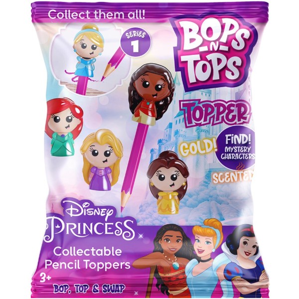 Фото - Коллекционная фигурка Sambro "Bop n Tops" – ПРИНЦЕССЫ ДИСНЕЙ (1 фиг., 21 вид в ассорт.) (DSP20-6468-CDU-KV-FO)