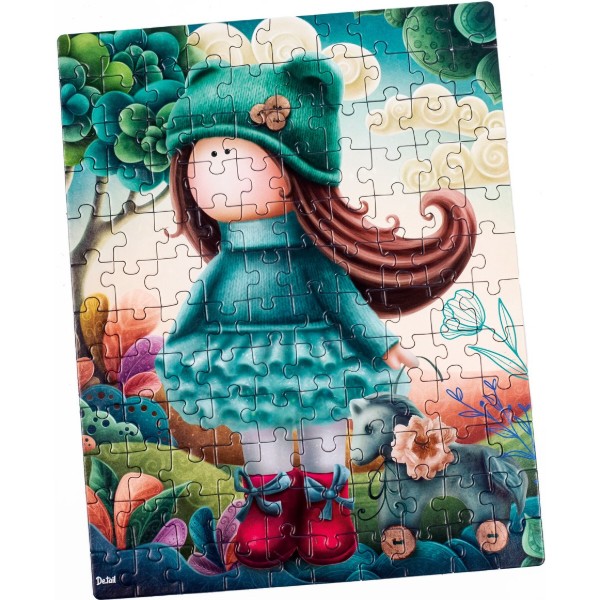 Фото - Пазлы (5-7 лет) De.tail «Little doll with a horse» (120 элем.) (DT100-03)	