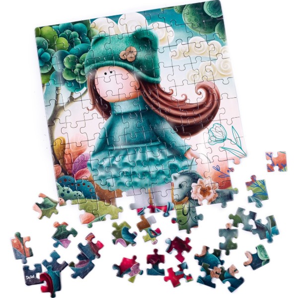 Фото - Пазлы (5-7 лет) De.tail «Little doll with a horse» (120 элем.) (DT100-03)	