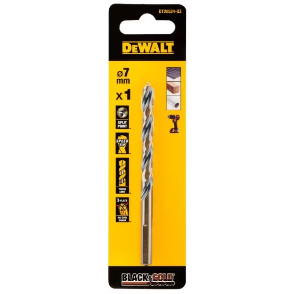 Фото - Свердло DeWALT Black&Gold HSS-G (DT20524)