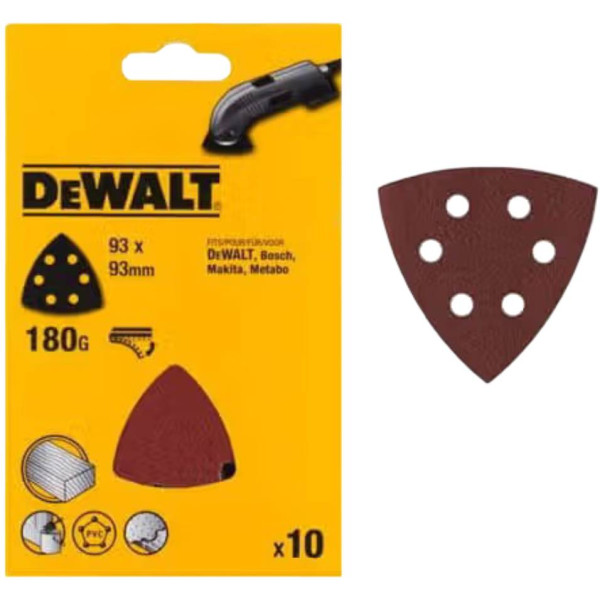 Фото - Лист шліфувальний DeWALT 93 мм 10 шт. (DT3094)