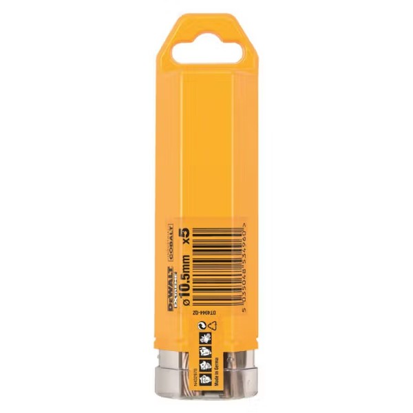 Фото - Сверло DeWALT EXTREME INDUSTRIAL COBALT HSS-CO 5 шт. (DT4944)