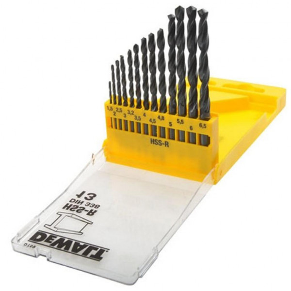 Фото - Набір свердел DeWALT HSS-R 13 шт. (DT5912)
