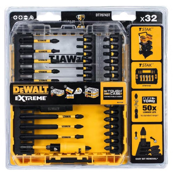 Фото - Біта для викрутки DeWALT EXTREME FLEXTORQ (DT70743T)