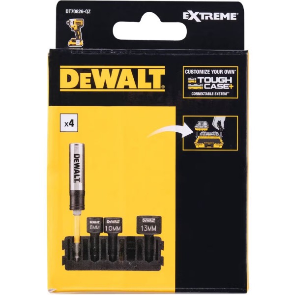 Фото - Набір торцевих голівок DeWALT EXTREME IMPACT 5 шт. (DT70826) Фото - Набір торцевих голівок DeWALT EXTREME IMPACT 5 шт. (DT70826)