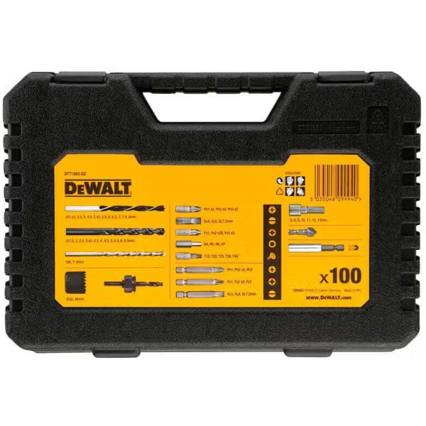 Фото - Набор сверл DeWALT 100 шт. (DT71563)
