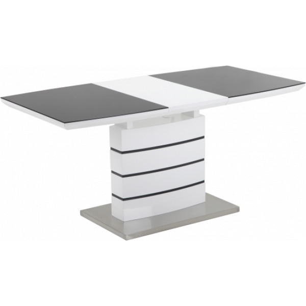 Фото - Обідній стіл GT Racer DT8053-2 (140-180x80x76) White/Gray