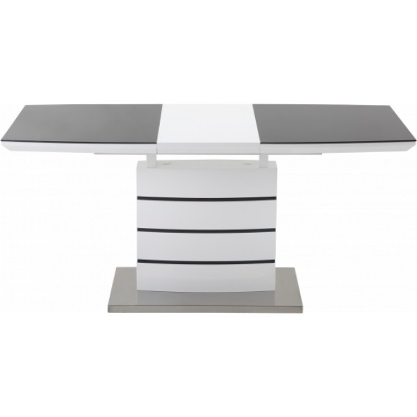 Фото - Обідній стіл GT Racer DT8053-2 (140-180x80x76) White/Gray