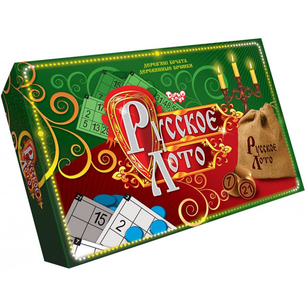 Фото - Настольная игра (8+) Danko-Toys Русское лото (DTG39-Gr)