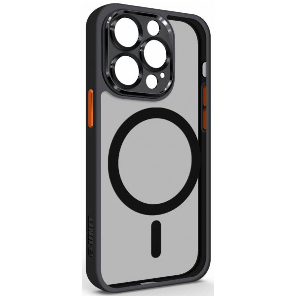 Фото - Чохол для смартфону Armorstandart Unit MagSafe SE for Apple iPhone 13 Pro Black Orange (ARM75370)