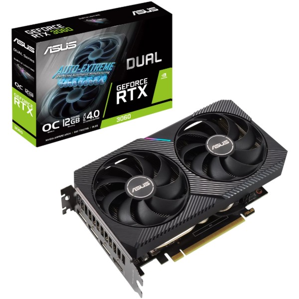 Фото - Видеокарта Asus Nvidia GeForce DUAL-RTX3060-O12G-V2 LHR