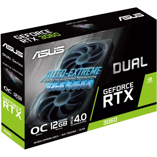 Фото - Видеокарта Asus Nvidia GeForce DUAL-RTX3060-O12G-V2 LHR