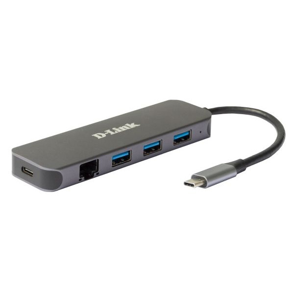 Фото - Хаб USB D-Link 1xGE,3xUSB 3.0,1xUSB-C,USB-C (DUB-2334)