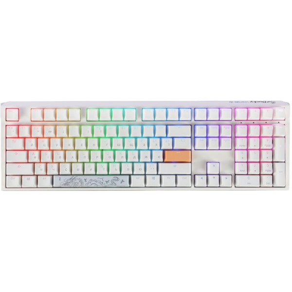 Фото - Клавиатура проводная игровая Ducky One 3 Cherry MX Brown RGB White UA (DKON2108ST-BUAPXPWWWSC1) Фото - Клавиатура проводная игровая Ducky One 3 Cherry MX Brown RGB White UA (DKON2108ST-BUAPXPWWWSC1)