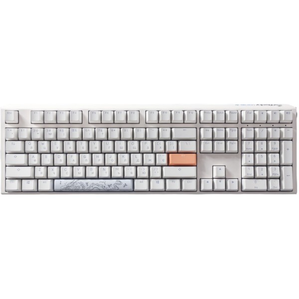 Фото - Клавиатура проводная игровая Ducky One 3 Cherry MX Brown RGB White UA (DKON2108ST-BUAPXPWWWSC1)