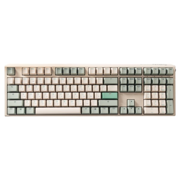 Фото - Клавиатура проводная игровая Ducky One 3 Cherry MX Red Matcha Cream UA (DKON2108-RUAPXМAEGGC1)