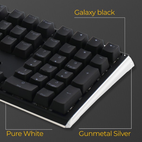 Фото - Клавиатура проводная игровая Ducky One 3 Cherry MX Speed silver RGB Black UA (DKON2108ST-PUAPXCLAWSC1)