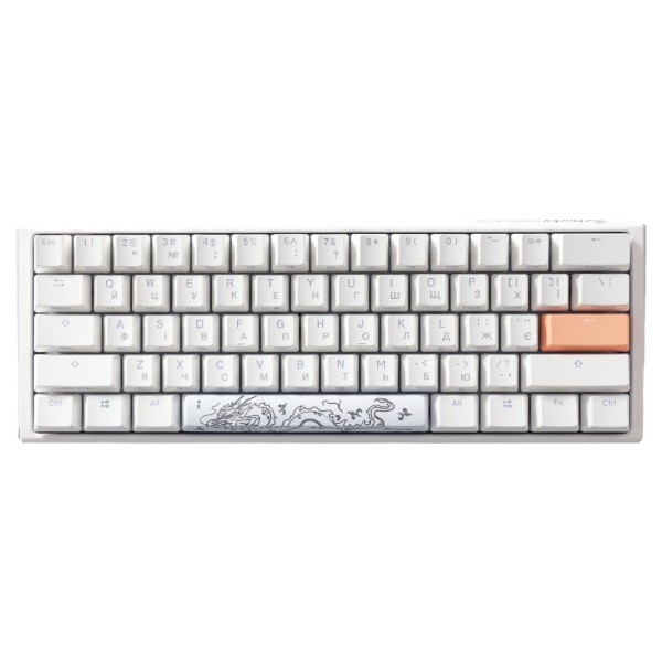 Фото - Клавіатура дротова ігрова Ducky One 3 Mini Cherry MX Brown RGB White UAA (DKON2161ST-BUAPXPWWWSC1)