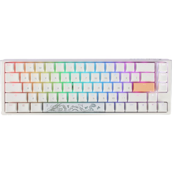 Фото - Клавиатура проводная игровая Ducky One 3 SF Cherry MX Brown RGB White UA (DKON2167ST-BUAPXPWWWSC1)