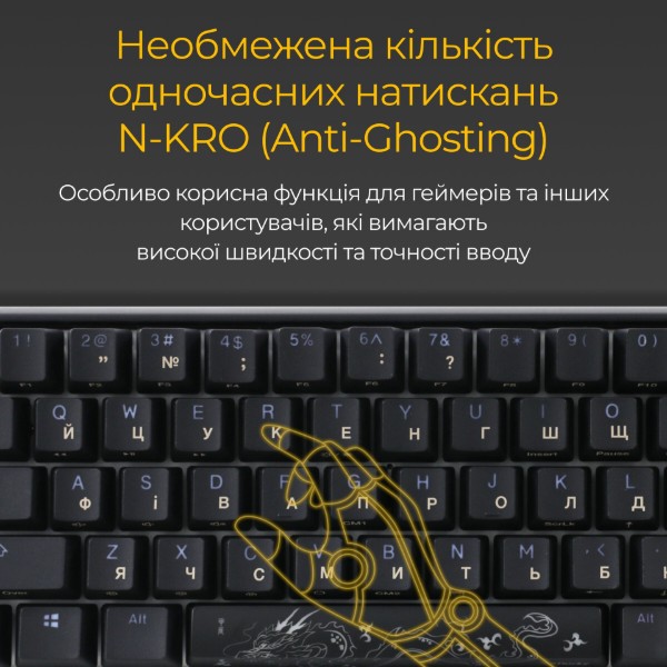 Фото - Клавиатура проводная игровая Ducky One 3 SF Cherry MX Red RGB Black UA (DKON2167ST-RUAPXCLAWSC1)
