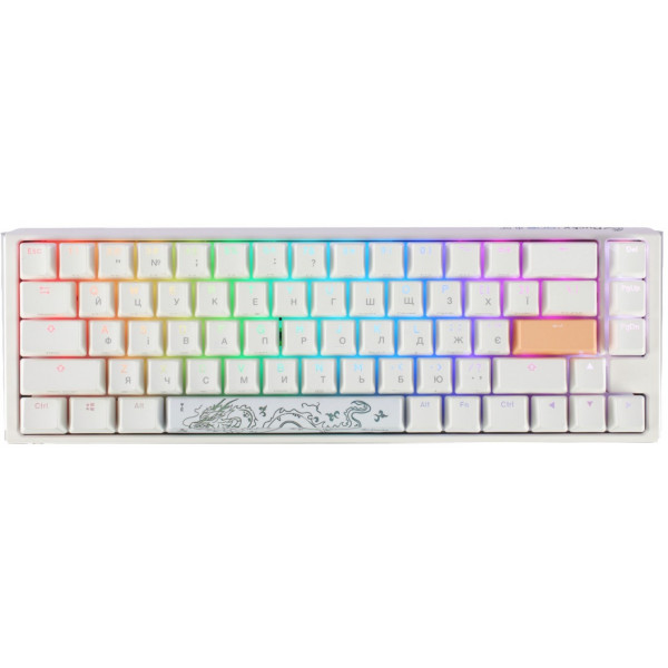 Фото - Клавіатура дротова ігрова Ducky One 3 SF Cherry MX Red RGB White UA (DKON2167ST-RUAPXPWWWSC1)