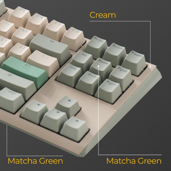 Фото - Клавіатура дротова ігрова Ducky One 3 TKL Cherry MX Brown Matcha Cream UA (DKON2187-BUAPXМAEGGC1)