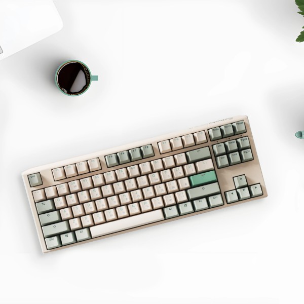 Фото - Клавіатура дротова ігрова Ducky One 3 TKL Cherry MX Brown Matcha Cream UA (DKON2187-BUAPXМAEGGC1)