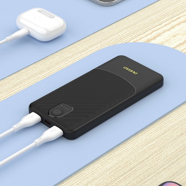 Фото - Батарея мобільна Dudao K10 Pro 2.4A 20000mAh 10W Black 2x USB-A (6977196683826)