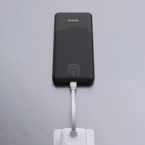 Фото - Батарея мобільна Dudao K10 Pro 2.4A 20000mAh 10W Black 2x USB-A (6977196683826)