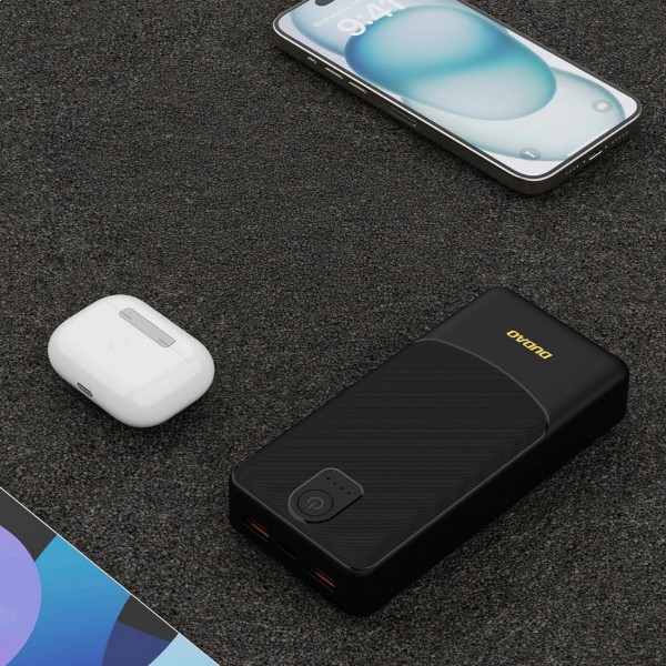 Фото - Батарея мобільна Dudao K10 Pro 2.4A 20000mAh 10W Black 2x USB-A (6977196683826)