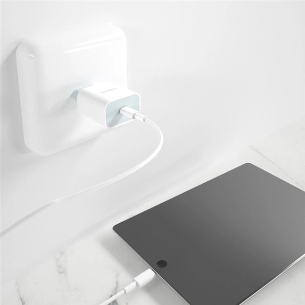 Фото - Сетевое зарядное устройство Dudao Power Port PD A8EU 18 W Type-C White (QT-DudaoA8EU)