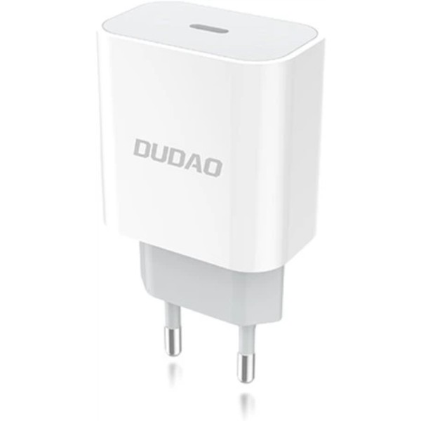 Фото - Сетевое зарядное устройство Dudao Power Port PD A8EU 18 W Type-C White (QT-DudaoA8EU)