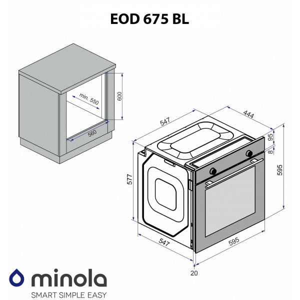 Фото - Духовой шкаф Minola EO 675 BL