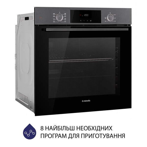 Фото - Духова шафа Minola EOD 6804 Platinum Gray