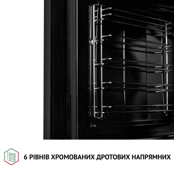 Фото - Духовой шкаф Perfelli DIAMOND 6D8L NERO