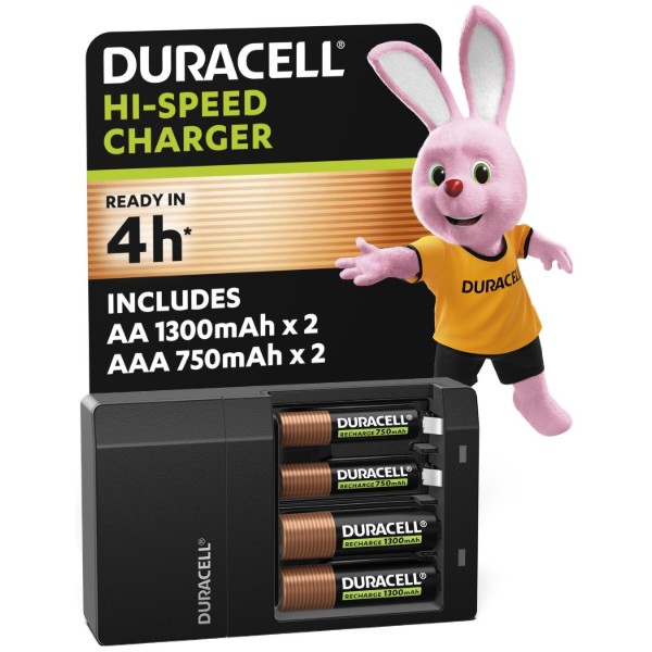 Фото - З/устройство для аккумуляторов AA/AAA Duracell CEF14 + 2AA1300 + 2AAА750