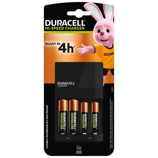 Фото - З/устройство для аккумуляторов AA/AAA Duracell CEF14 + 2AA1300 + 2AAА750