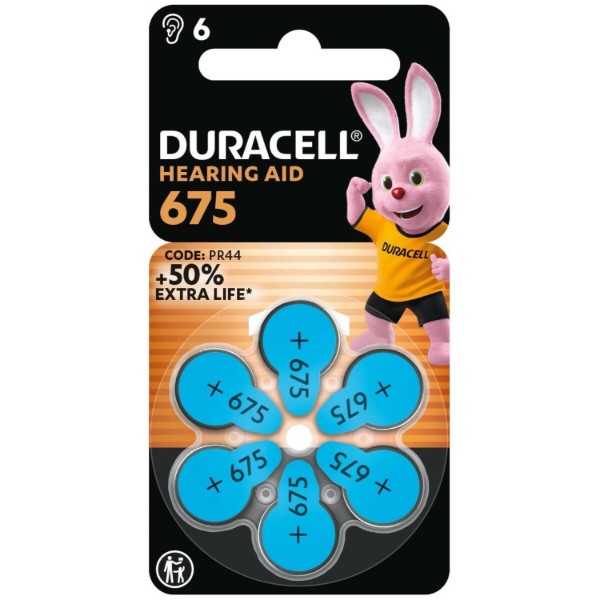 Фото - Элемент питания тип HA 675 Duracell HA 675 6 шт. (5007521/5011461)