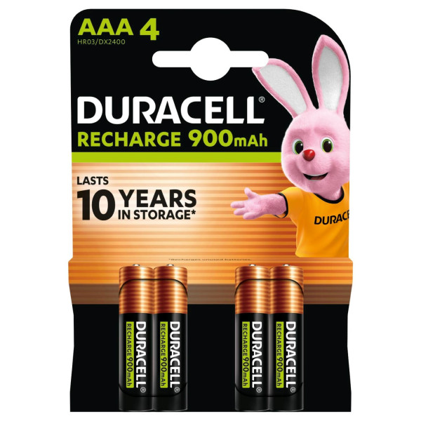 Фото - Аккумулятор тип AAA Duracell HR03 (AAA) 900mAh уп. 4шт.