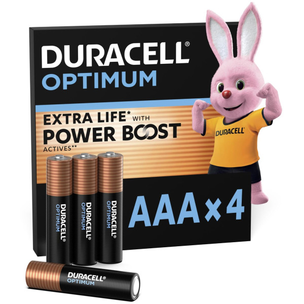 Фото - Батарейка тип AAA Duracell LR03 KPD 04*10 OPTIMUM УП. 1X4 ШТ