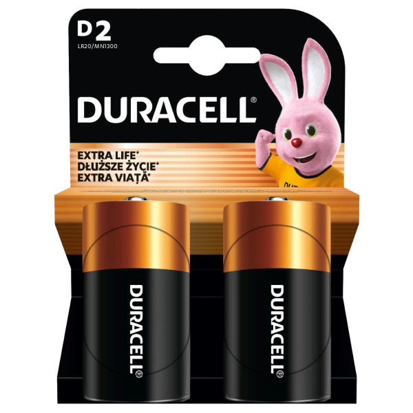 Фото - Батарейка Duracell MN-1300 (LR-20) 2шт. (81545439)