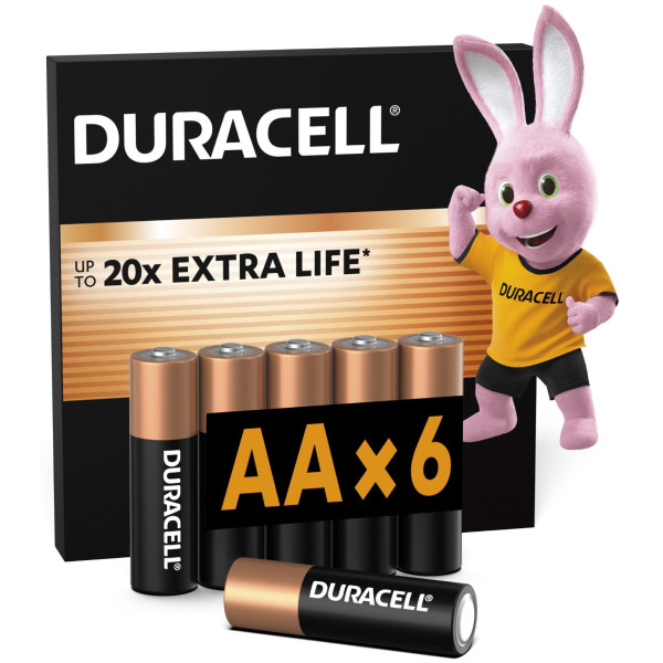 Фото - Батарейка тип AA Duracell MN1500 (LR06) 6шт