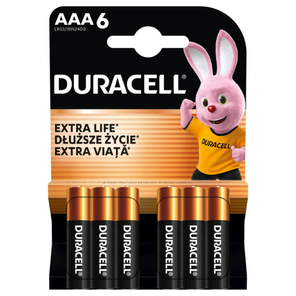 Фото - Батарейка тип AAA Duracell MN-2400 (LR-03) 5+1